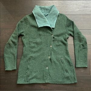 Prana Milana wool coat size Large - sage green